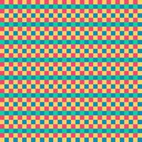 Pink Yellow Green Blue Seamless Small French Checkered Pattern. Little Colorful Fabric Check Pattern Background. Classic Checker Pattern Design Texture. photo