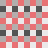 Red Gray White Large Seamless French Checkered Pattern. Big Colorful Fabric Check Pattern Background. Classic Checker Pattern Design Texture. photo