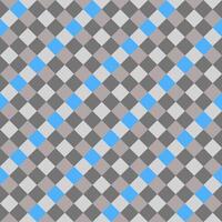 Blue Gray Seamless Diagonal French Checkered Pattern. Inclined Colorful Fabric Check Pattern Background. 45 degrees Classic Checker Pattern Design Texture. photo