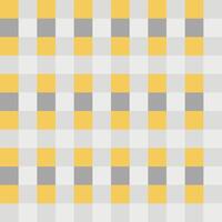 Yellow Gray White Seamless French Checkered Pattern. Colorful Fabric Check Pattern Background. Classic Checker Pattern Design Texture. photo