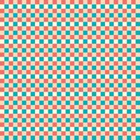 Red Beige Yellow Blue Seamless Small French Checkered Pattern. Little Colorful Fabric Check Pattern Background. Classic Checker Pattern Design Texture. photo