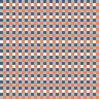 White Gray Orange Seamless Small French Checkered Pattern. Little Colorful Fabric Check Pattern Background. Classic Checker Pattern Design Texture. photo