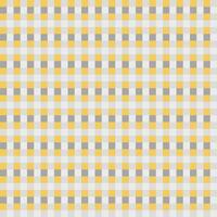 Yellow Gray White Seamless Small French Checkered Pattern. Little Colorful Fabric Check Pattern Background. Classic Checker Pattern Design Texture. photo