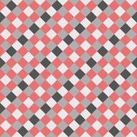 Red Gray White Seamless Diagonal French Checkered Pattern. Inclined Colorful Fabric Check Pattern Background. 45 degrees Classic Checker Pattern Design Texture. photo