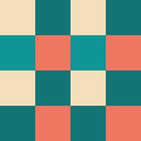 Yellow Green Red Large Seamless French Checkered Pattern. Big Colorful Fabric Check Pattern Background. Classic Checker Pattern Design Texture. photo