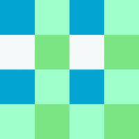 White Blue Green Lime Large Seamless French Checkered Pattern. Big Colorful Fabric Check Pattern Background. Classic Checker Pattern Design Texture. photo