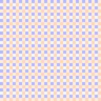 Lilac White Peach Seamless Small French Checkered Pattern. Little Colorful Fabric Check Pattern Background. Classic Checker Pattern Design Texture. photo