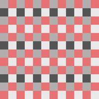 Red Gray White Seamless French Checkered Pattern. Colorful Fabric Check Pattern Background. Classic Checker Pattern Design Texture. photo