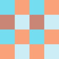 Blue Brown Large Seamless French Checkered Pattern. Big Colorful Fabric Check Pattern Background. Classic Checker Pattern Design Texture. photo