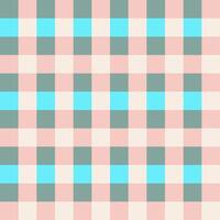 Pink Blue Gray Seamless French Checkered Pattern. Colorful Fabric Check Pattern Background. Classic Checker Pattern Design Texture. photo