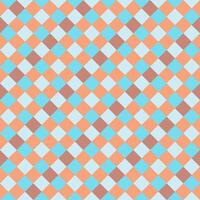 Blue Brown Seamless Diagonal French Checkered Pattern. Inclined Colorful Fabric Check Pattern Background. 45 degrees Classic Checker Pattern Design Texture. photo