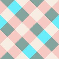 Pink Blue Gray Large Diagonal Seamless French Checkered Pattern. Big Inclined Colorful Fabric Check Pattern Background. 45 degrees Classic Checker Pattern Design Texture. photo