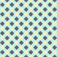 Yellow Gray Light Green Blue Seamless Diagonal French Checkered Pattern. Inclined Colorful Fabric Check Pattern Background. 45 degrees Classic Checker Pattern Design Texture. photo