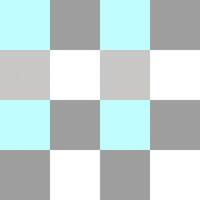 Gray Sky Blue White Large Seamless French Checkered Pattern. Big Colorful Fabric Check Pattern Background. Classic Checker Pattern Design Texture. photo