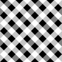 Black White Large Diagonal Seamless French Checkered Pattern. Big Inclined Colorful Fabric Check Pattern Background. 45 degrees Classic Checker Pattern Design Texture. photo