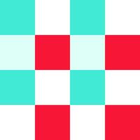 Red White Green Large Seamless French Checkered Pattern. Big Colorful Fabric Check Pattern Background. Classic Checker Pattern Design Texture. photo