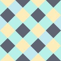Yellow Gray Light Green Blue Large Diagonal Seamless French Checkered Pattern. Big Inclined Colorful Fabric Check Pattern Background. 45 degrees Classic Checker Pattern Design Texture. photo