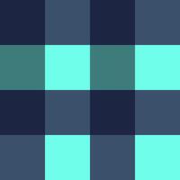 Turquoise Navy Blue Large Seamless French Checkered Pattern. Big Colorful Fabric Check Pattern Background. Classic Checker Pattern Design Texture. photo