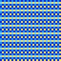 Blue Yellow Seamless Small French Checkered Pattern. Little Colorful Fabric Check Pattern Background. Classic Checker Pattern Design Texture. photo