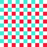 Red White Green Seamless French Checkered Pattern. Colorful Fabric Check Pattern Background. Classic Checker Pattern Design Texture. photo