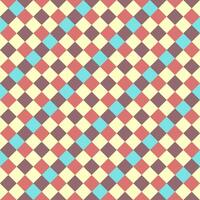 Blue Yellow Burgundy Scarlet Seamless Diagonal French Checkered Pattern. Inclined Colorful Fabric Check Pattern Background. 45 degrees Classic Checker Pattern Design Texture. photo