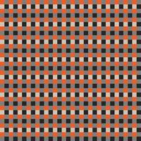 Black Gray Orange Seamless Small French Checkered Pattern. Little Colorful Fabric Check Pattern Background. Classic Checker Pattern Design Texture. photo