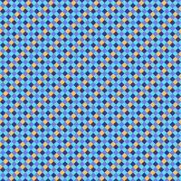 Purple Yellow Blue Lilac Seamless Small Diagonal French Checkered Pattern. Little Inclined Colorful Fabric Check Pattern Background. 45 degrees Classic Checker Pattern Design Texture. photo
