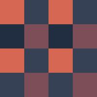 Orange Raven Black Large Seamless French Checkered Pattern. Big Colorful Fabric Check Pattern Background. Classic Checker Pattern Design Texture. photo