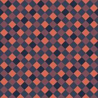Orange Raven Black Seamless Diagonal French Checkered Pattern. Inclined Colorful Fabric Check Pattern Background. 45 degrees Classic Checker Pattern Design Texture. photo