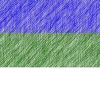 Komi flag pencil painting picture. Komsky emblem shaded drawing canvas. photo