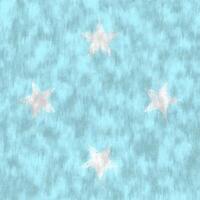 Federated States of Micronesia oil painting. Federated States of Micronesia emblem drawing canvas. A painted picture of a country's flag. photo