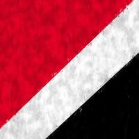 Principiality of Sealand oil painting. Principiality of Sealand emblem drawing canvas. A painted picture of a country's flag. photo