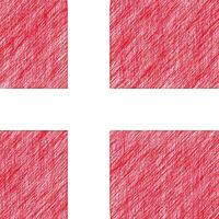 Denmark flag pencil painting picture. Denmark emblem shaded drawing canvas. photo