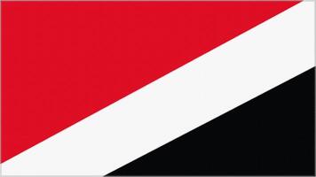 Principiality of Sealand embroidery flag. Emblem stitched fabric. Embroidered coat of arms. Country symbol textile background. photo