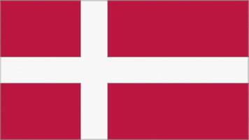 Denmark embroidery flag. Emblem stitched fabric. Embroidered coat of arms. Country symbol textile background. photo