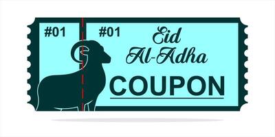 Eid al-Adha holiday background with colors and illustration objects that are typical of the celebration vector