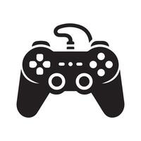 Gaming controller silhouette art illustration. vector
