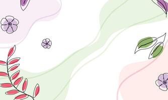 Hand drawn flat design abstract doodle background vector