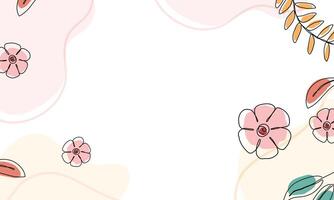 Hand drawn flat design abstract doodle background vector
