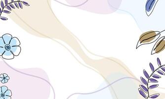 Hand drawn flat design abstract doodle background vector