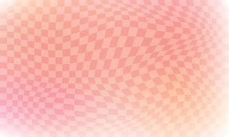Gradient distorted checkered background vector
