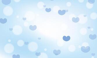 Blurred valentines day background design vector