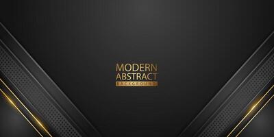 Abstract background with glitter and golden lines glowing dots golden combinations. vector
