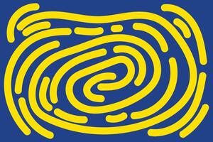 Doodle Abstract Background Landscape with Yellow and Blue colors for your graphic resource vector