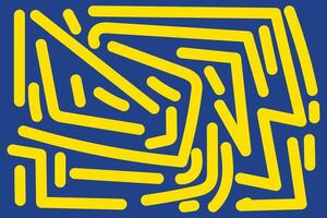 Doodle Abstract Background Landscape with Yellow and Blue colors for your graphic resource vector