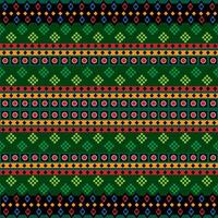 fabric pattern on green background. vector
