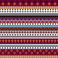 Colorful seamless geometric pattern on white background. vector