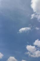 Blue sky background with clouds photo