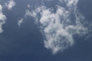 Blue sky background with clouds photo