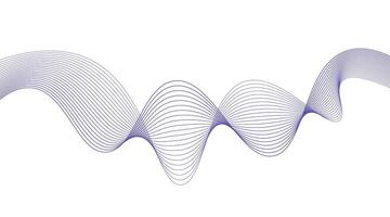 Abstract wave element for design vector